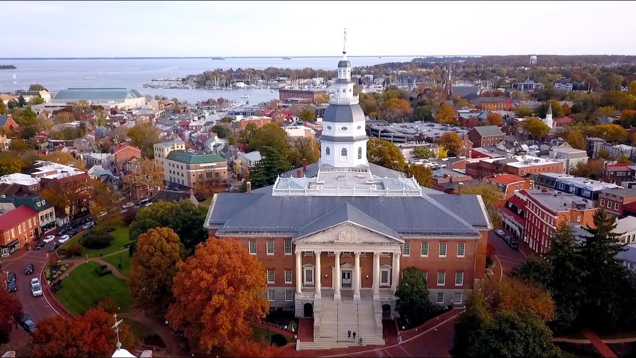 Annapolis in Autumn by Drone
