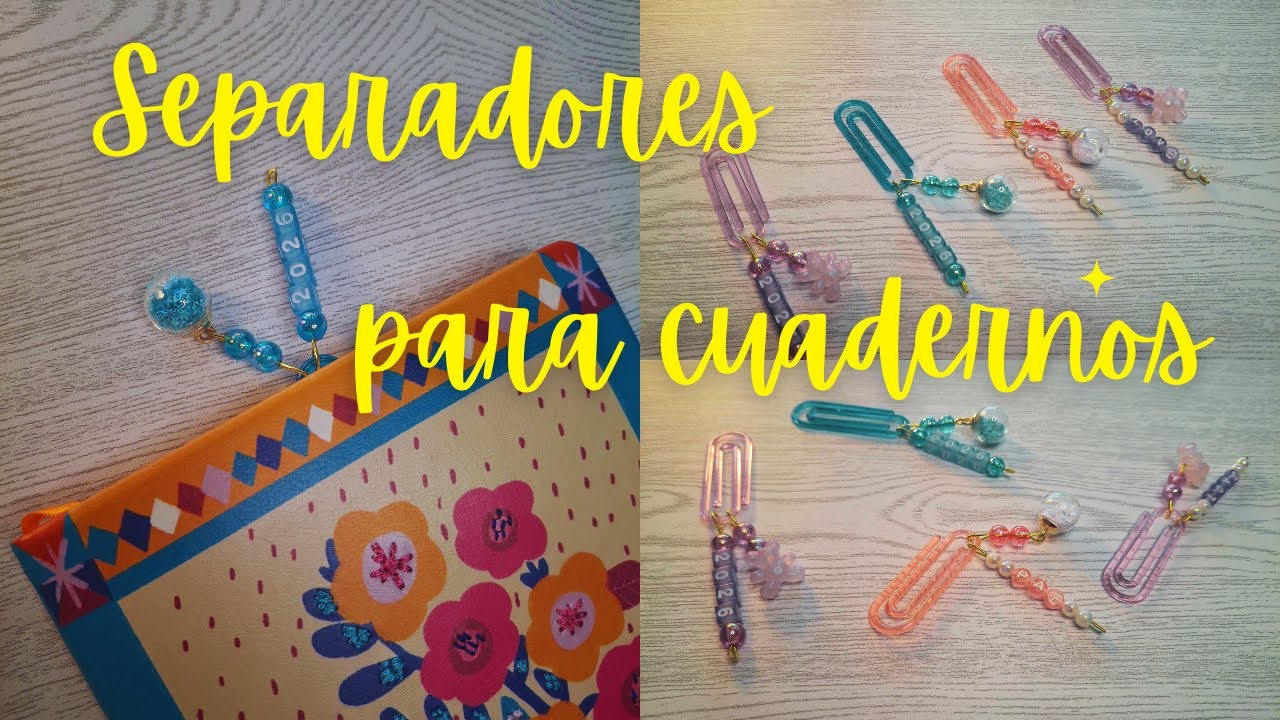 No Compres Separadores 😱 Hazlos con Clips | Manualidad Fácil para Cuadernos