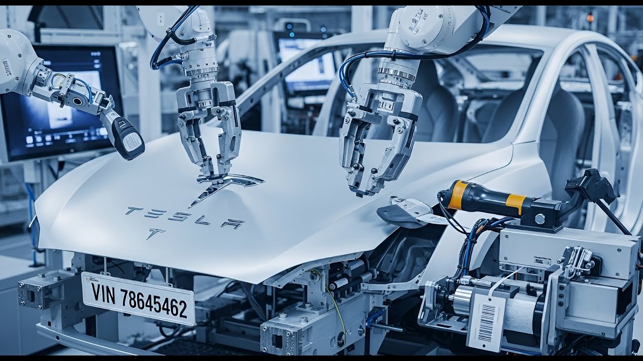 The Secret Behind Tesla Cars Production – Mind-Blowing Factory Tour!