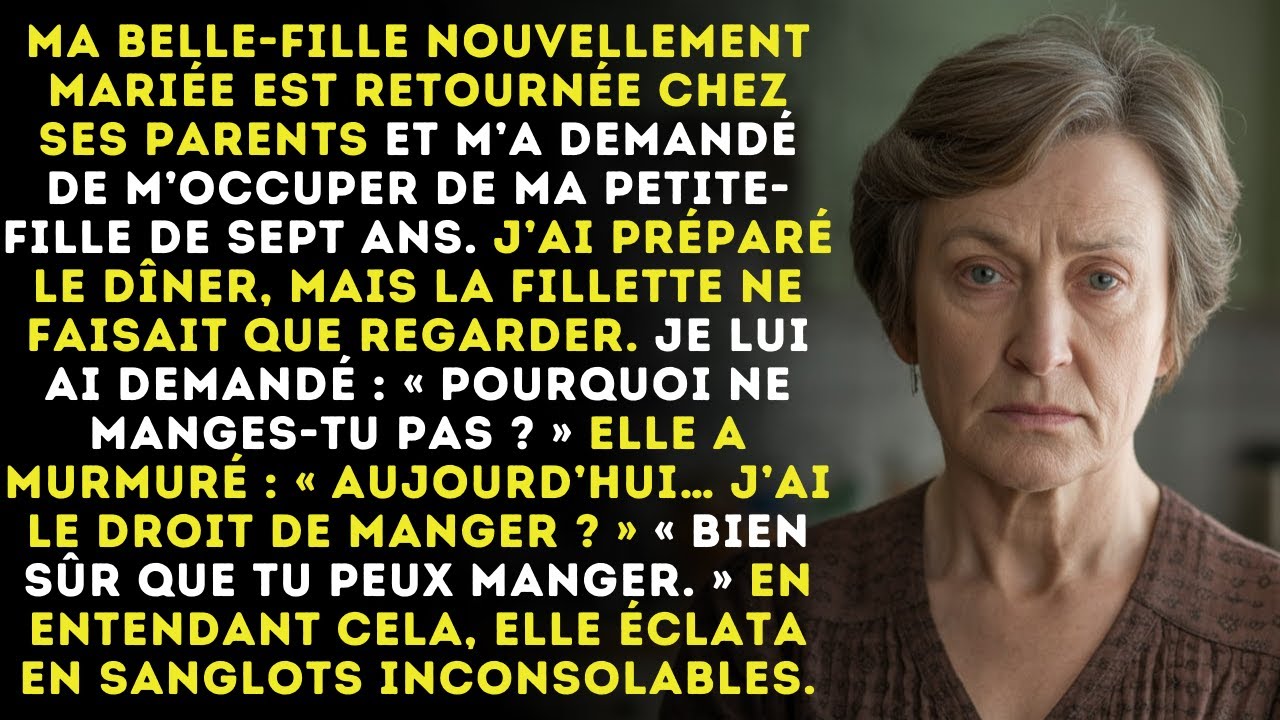 Ma petite-fille de sept ans m’a demandé si elle avait la permission de dîner.
