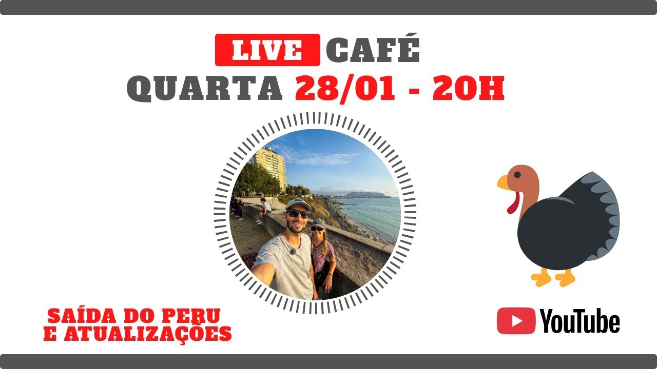LIVE CAFÉ - SAÍDA DO PERU E ATUALIZAÇÕES