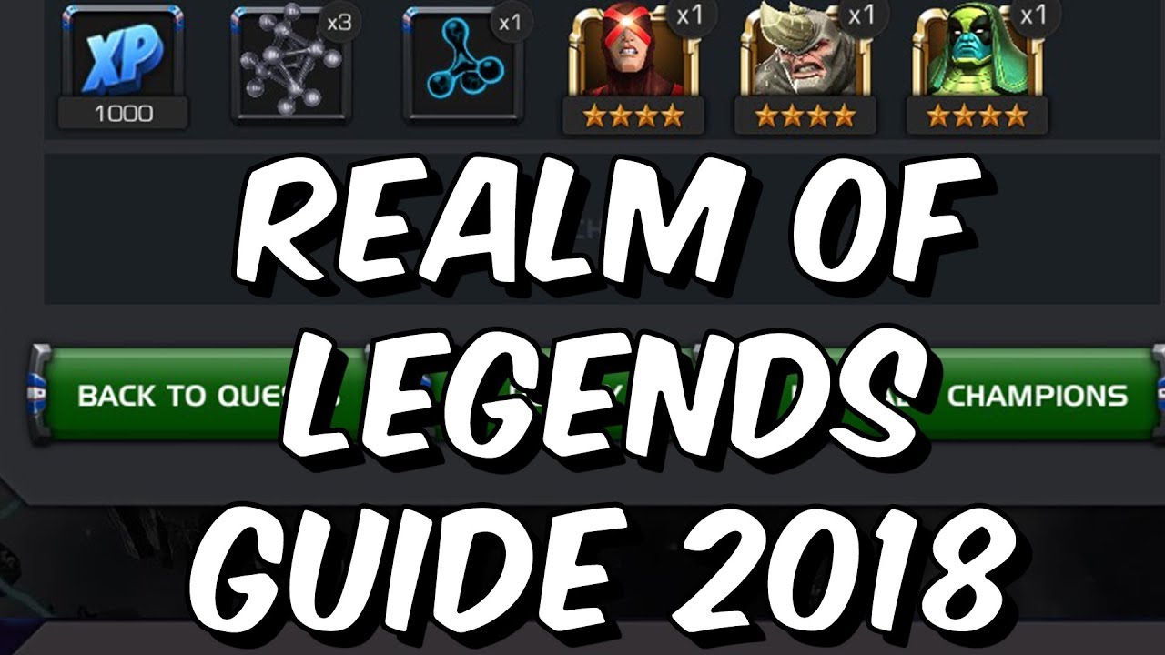 Realm Of Legends Guide 2018 - Best Champions, Tips & Tricks! - Marvel Contest Of Champions
