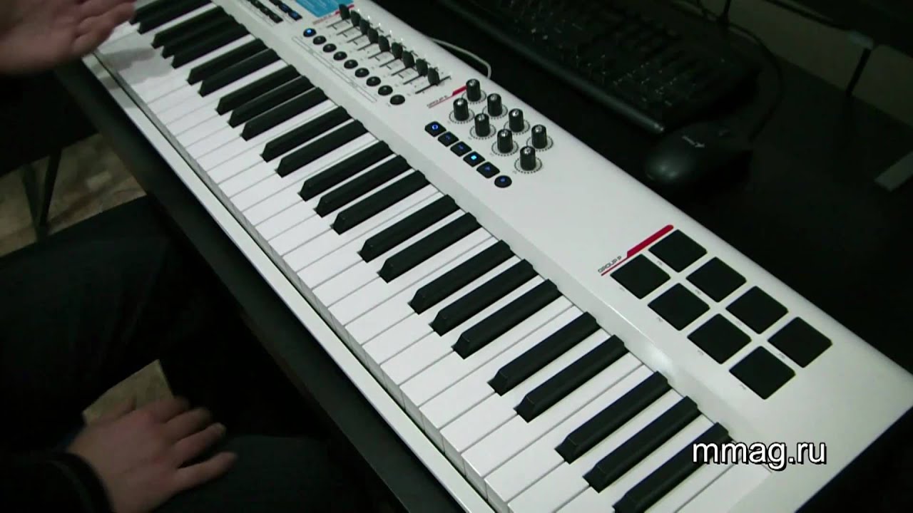 mmag.ru: M-Audio Axiom Pro 61 MIDI keyboard video review