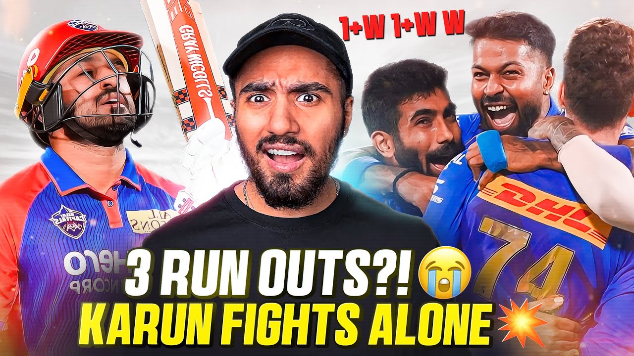 Karun&rsquo;s 89 WASTED? 💔 - DC 3 RUN OUTS!🤣 -  Bumrah Fight | MI vs DC 2025