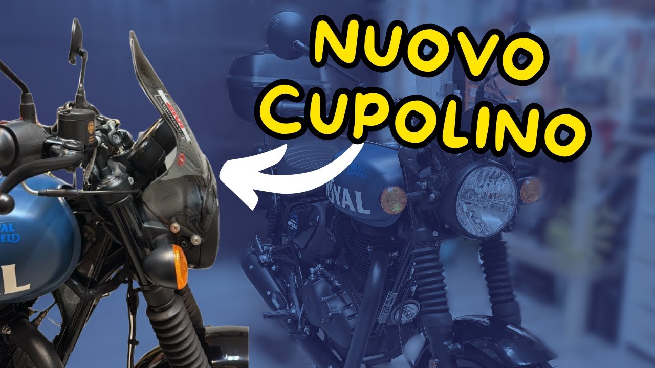 Nuovo CUPOLINO per la MOTO - Royal Enfield HNTR 350 - Tutorial