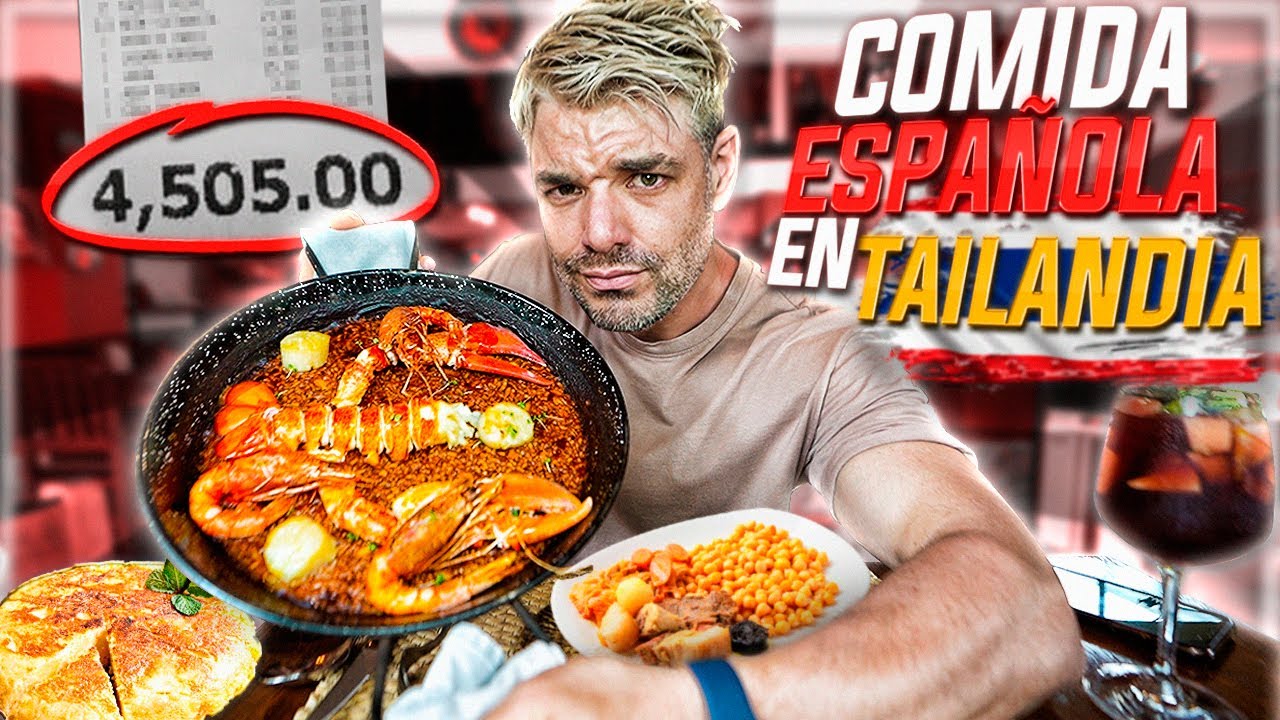 COMIENDO EN UN RESTAURANTE ESPAÑOL EN TAILANDIA *NO ESPERABA COMER ESTA...* 🇹🇭 VS 🇪🇸
