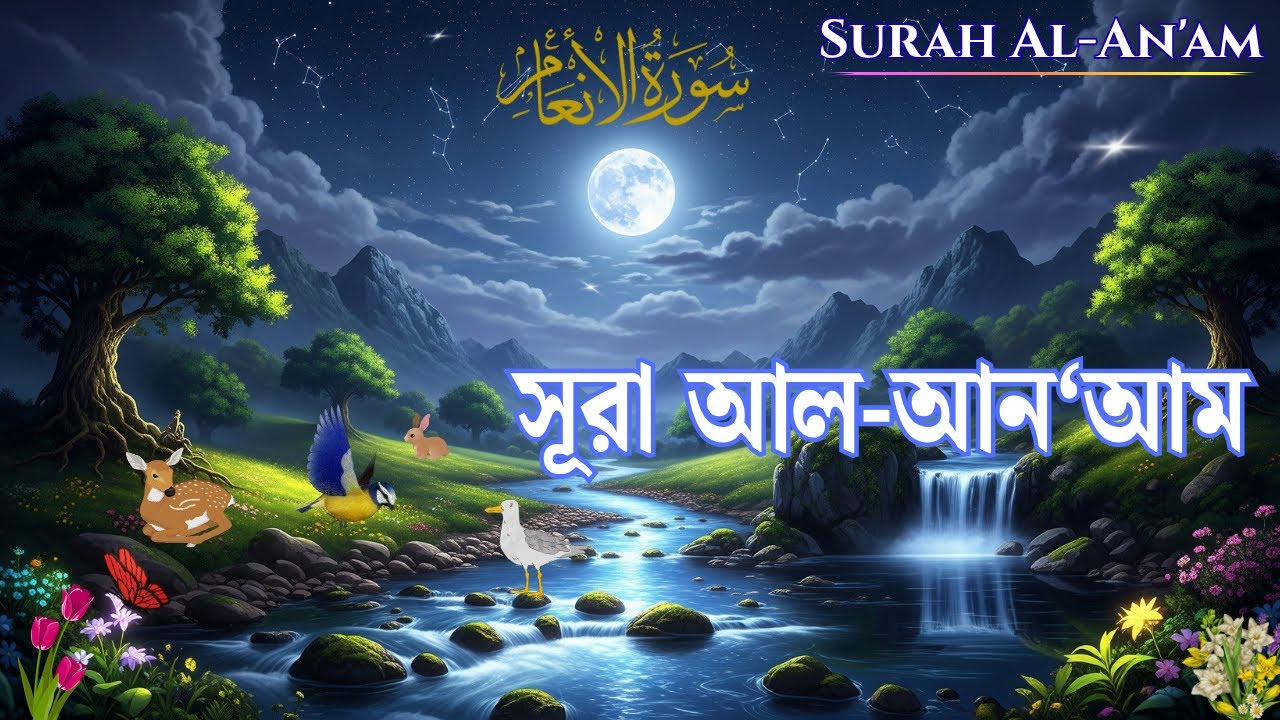 সূরা আল আন‘আম (06) | তাওহীদের ঘোষণা ও সৃষ্টি রহস্য | তিলাওয়াত ও বাংলা অনুবাদ | Surah Al An'am