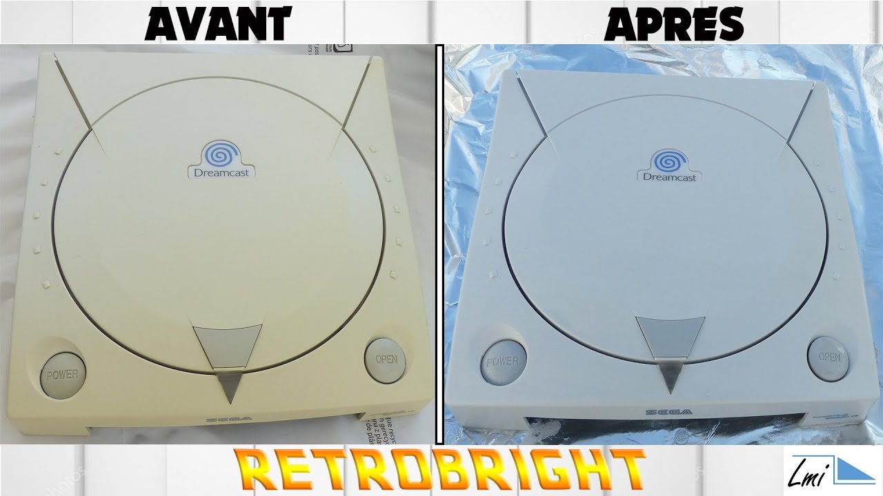 Retrobright - renover un plastique jauni par le vieillissement - dreamcast