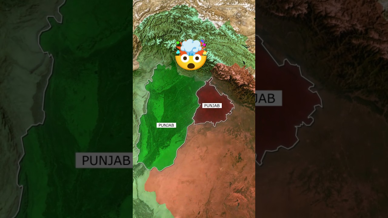 Pakistan Punjab vs Indian Punjab #shorts #trending #viral #punjab #pakistan #india #geopolitics