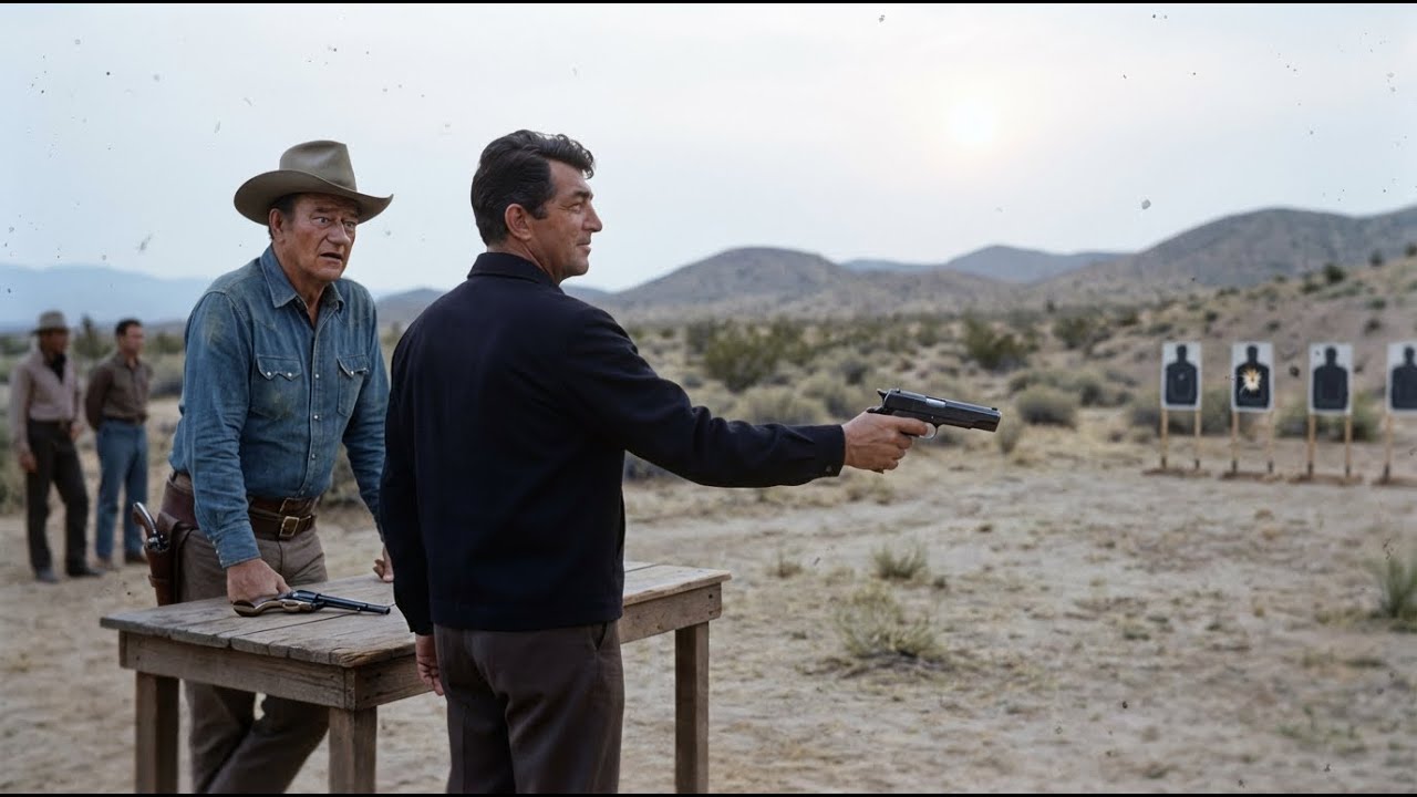 John Wayne Challenged Dean Martin’s Aim — Dean Smiled and Fired