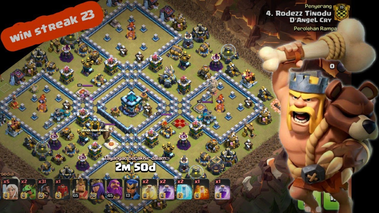 3 STAR POPULER ISLAND WAR BASE 2020 | Serangan terbaik TH 13 D'ANGEL CRY WAR WIN STREAK 23