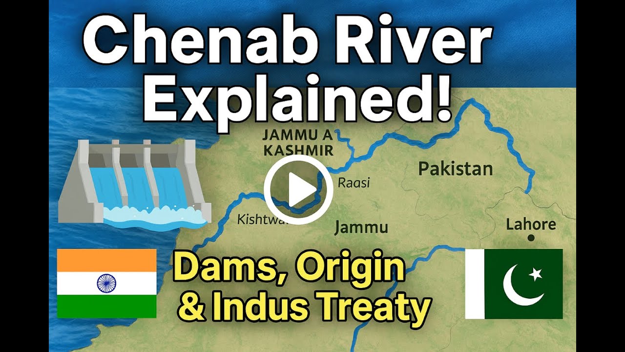 Chenab River &ndash; Origin and Dams