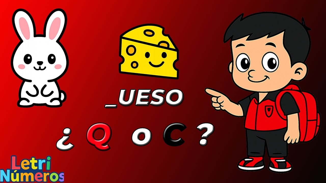 ¿Q o C? Reglas de ortografía para niños | LetriNúmeros ✏️