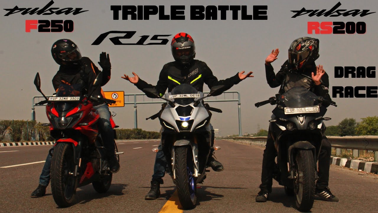 F250 vs RS200 vs R15m Drag Race and Comparison