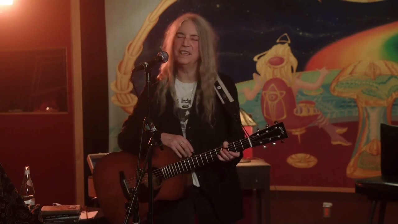 Patti Smith © for https://pattismith.substack.com 02.02.2022 Livestream from Electric Lady Studio NY
