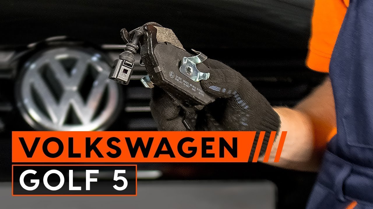 Wie VW GOLF 5  Bremsbeläge vorne wechseln TUTORIAL | AUTODOC