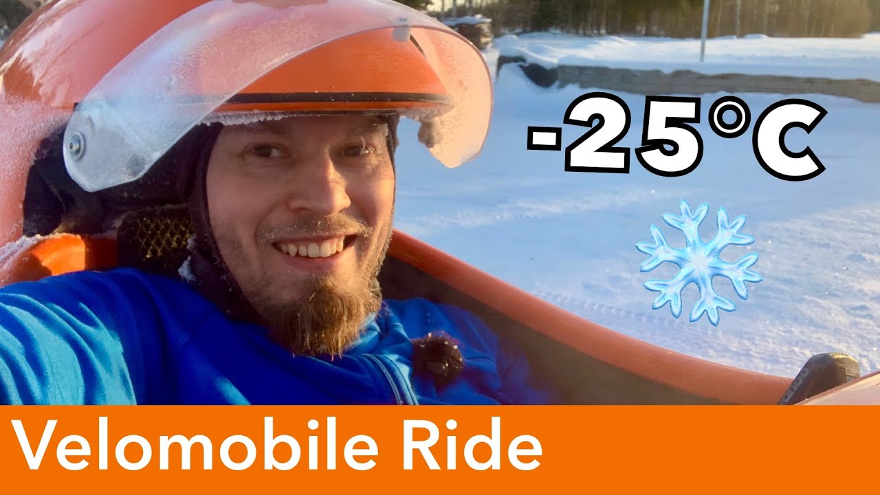 ❄️❄️❄️ Riding a Velomobile at -25&deg;C ❄️❄️❄️