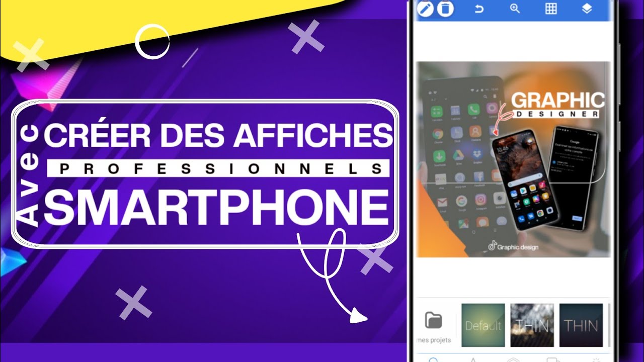 Comment créer une Affiche professionnelle sur ton téléphone Android.