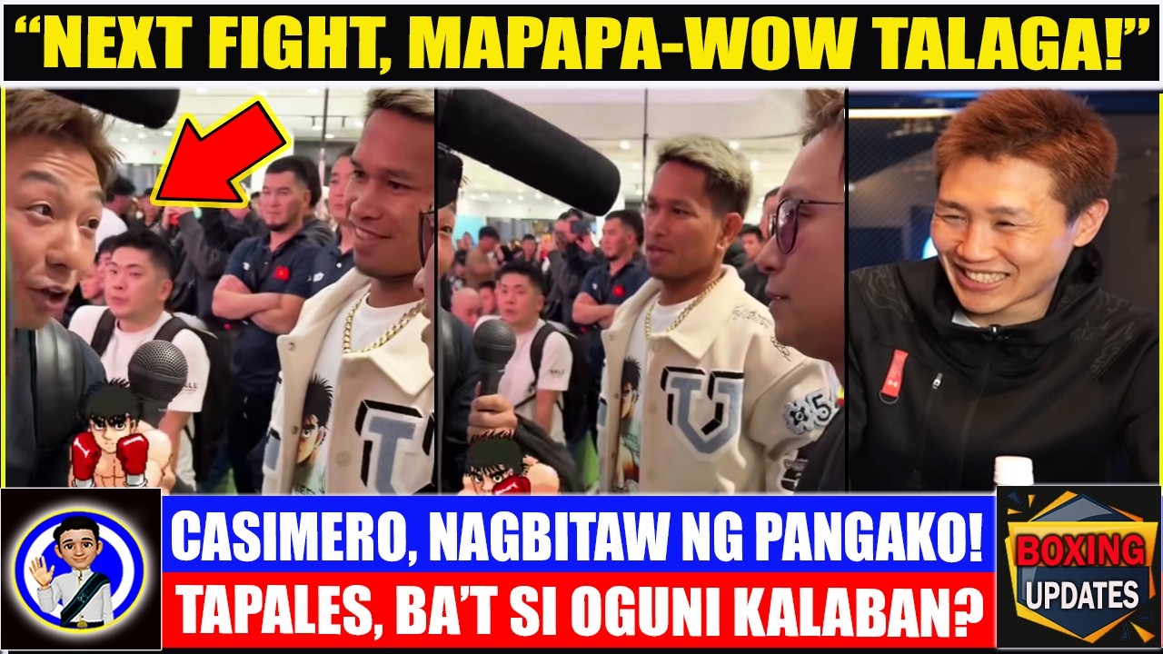 Good news! CASIMERO, nagbitaw ng pangako sa mga fans! Kaya pala Oguni kalaban ni TAPALES!