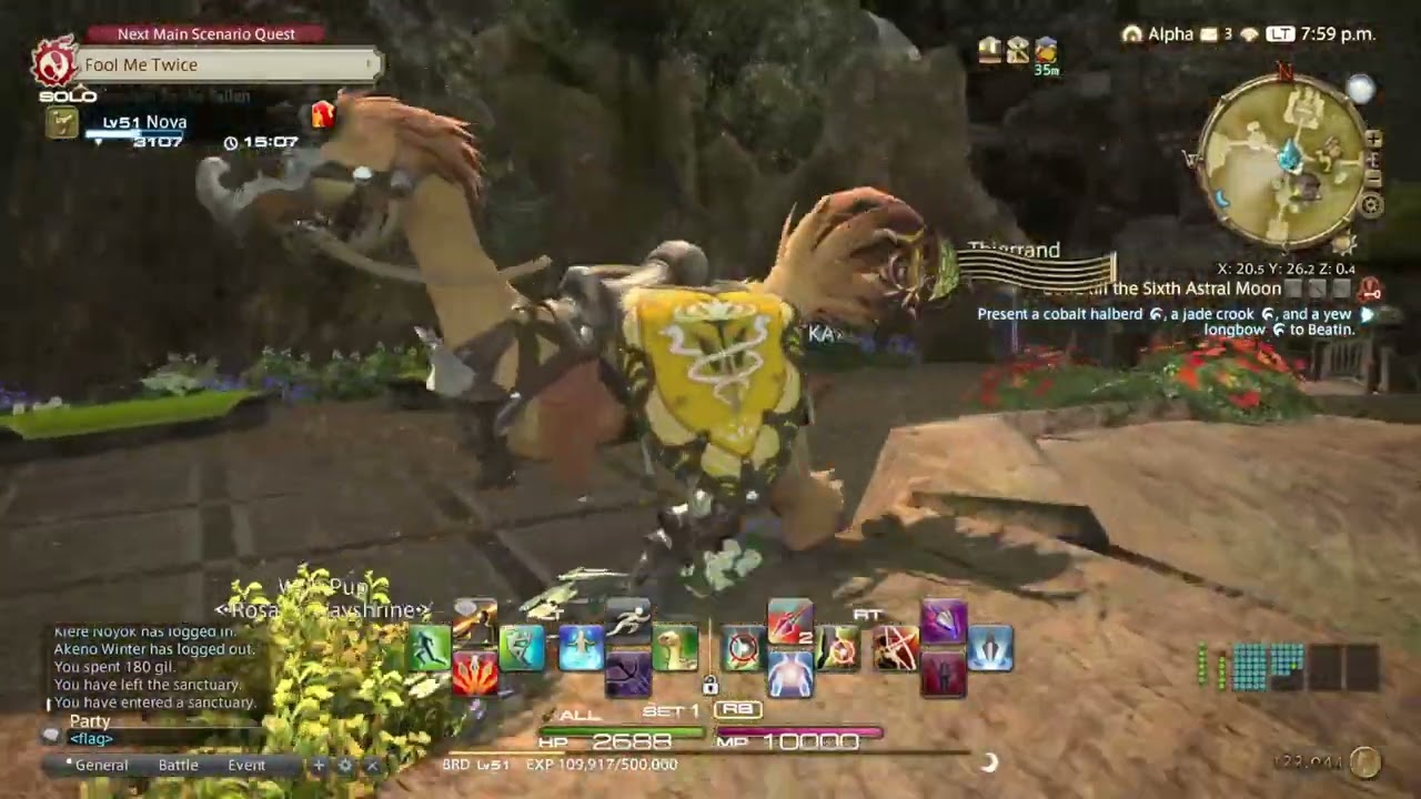 FINAL FANTASY XIV SOLO PLAYTHROUGH #191: CARPENTER LEVEL 45 CLASS QUEST