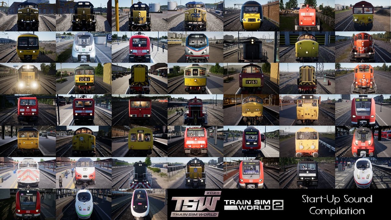 Train Sim World 2020 & 2 Start Up Sound Compilation