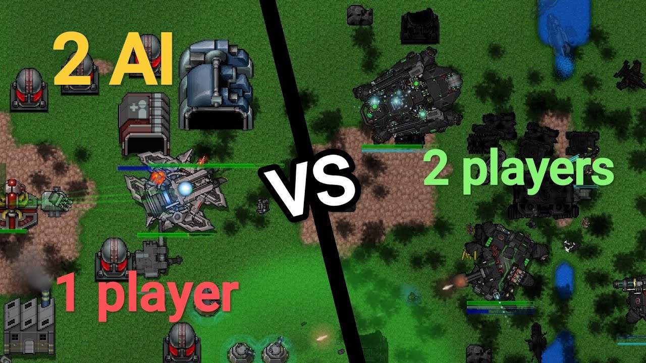 AI won't help him! Rusted Warfare modded PvP. 