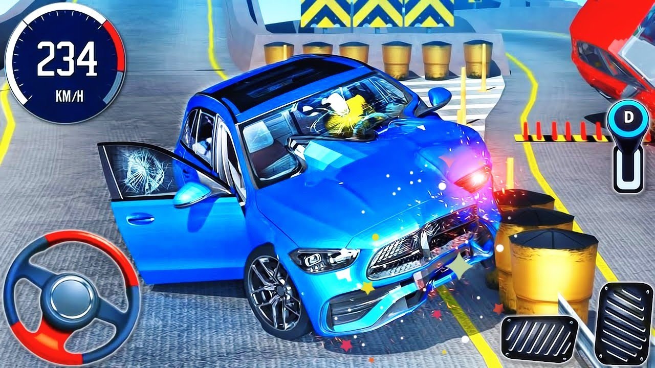 Real Car Crash Racing Simulator - Extreme Beam Demolition Derby Car Drive #2 - Android GamePlay