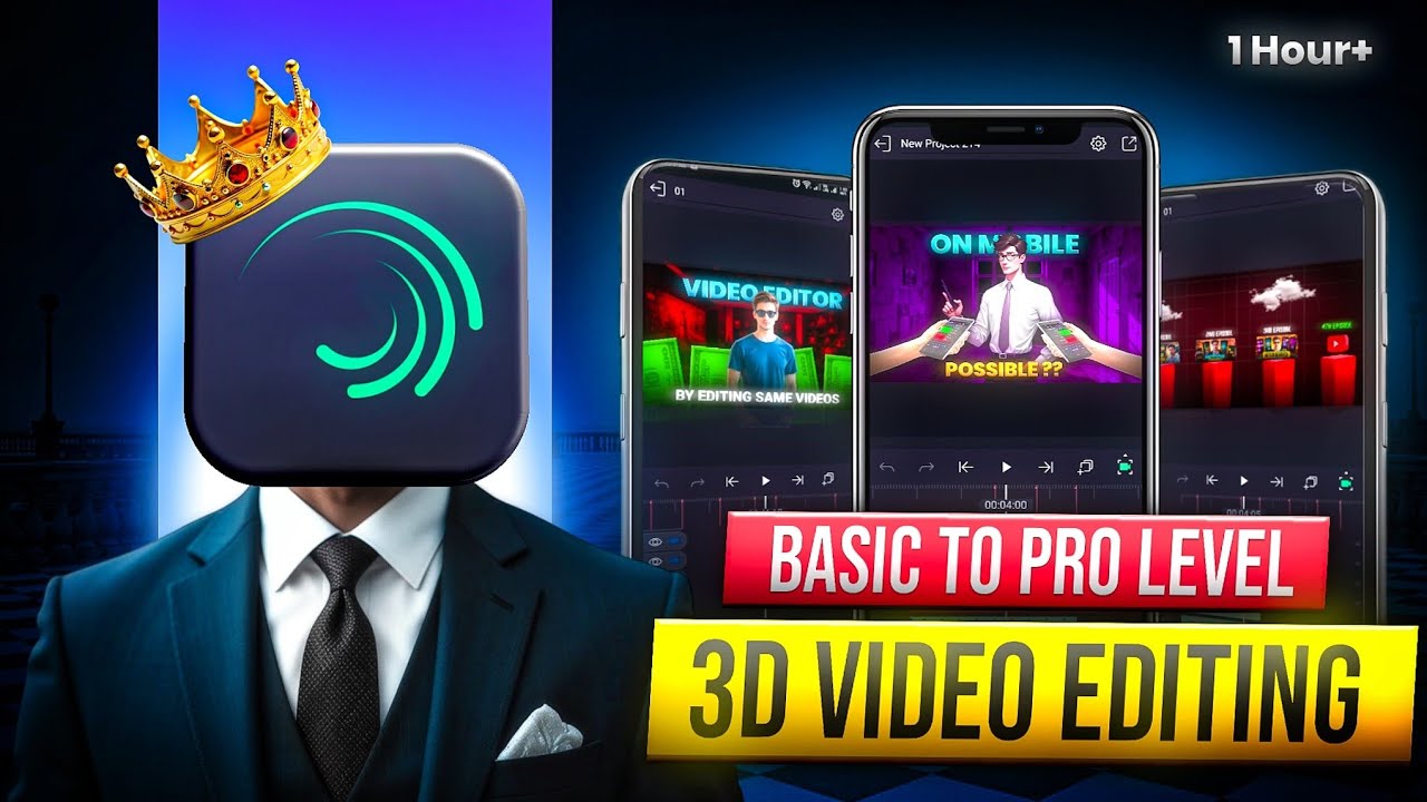 Basic To Advance Level 3D VIDEO EDITING Tutorial 🔥 Alight Motion Video Editing Full Course 📱✨