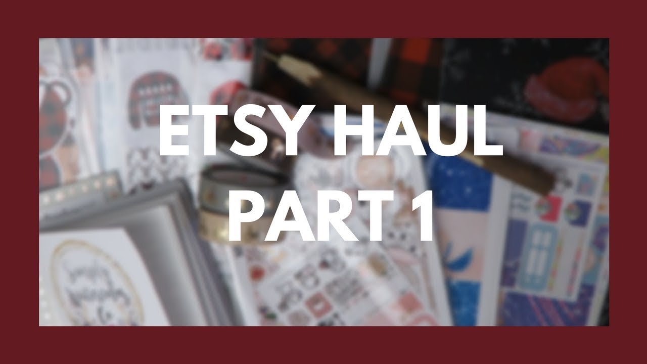 ETSY HAUL - Part 1 // Stickers, Washi, & Dashboards!