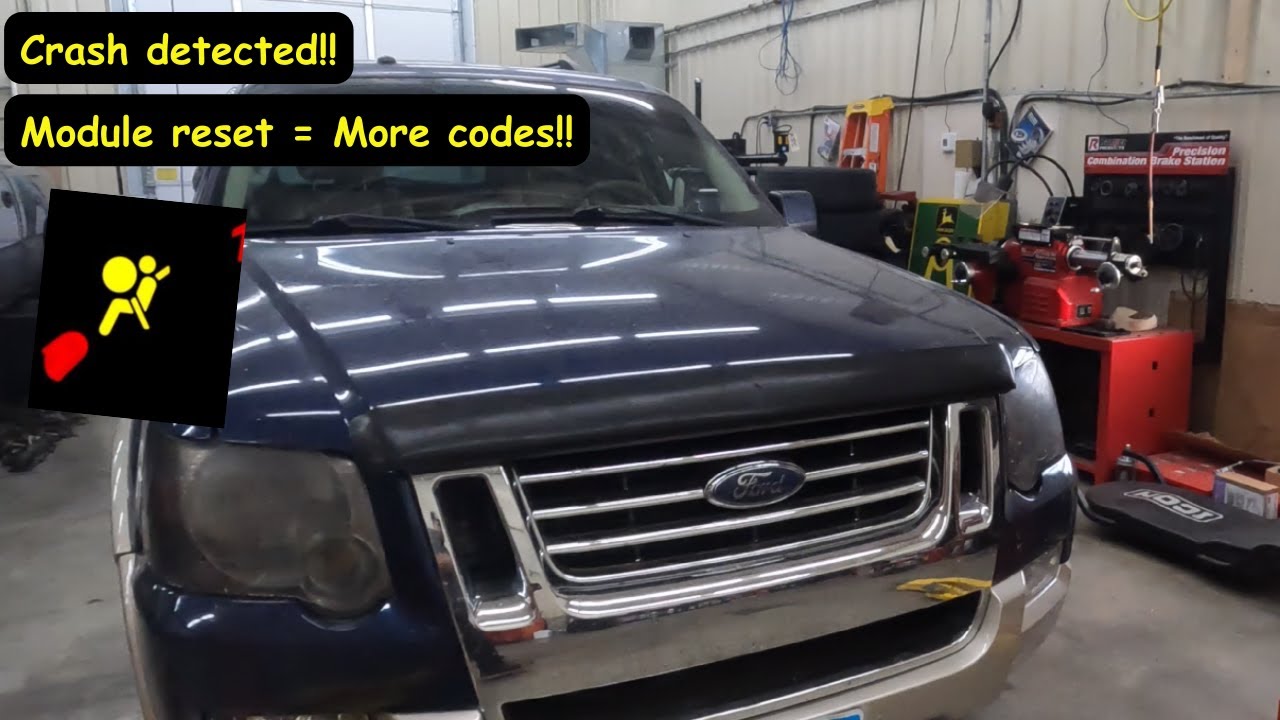 2005 Ford Explorer with air bag codes! Reset module and more codes!!