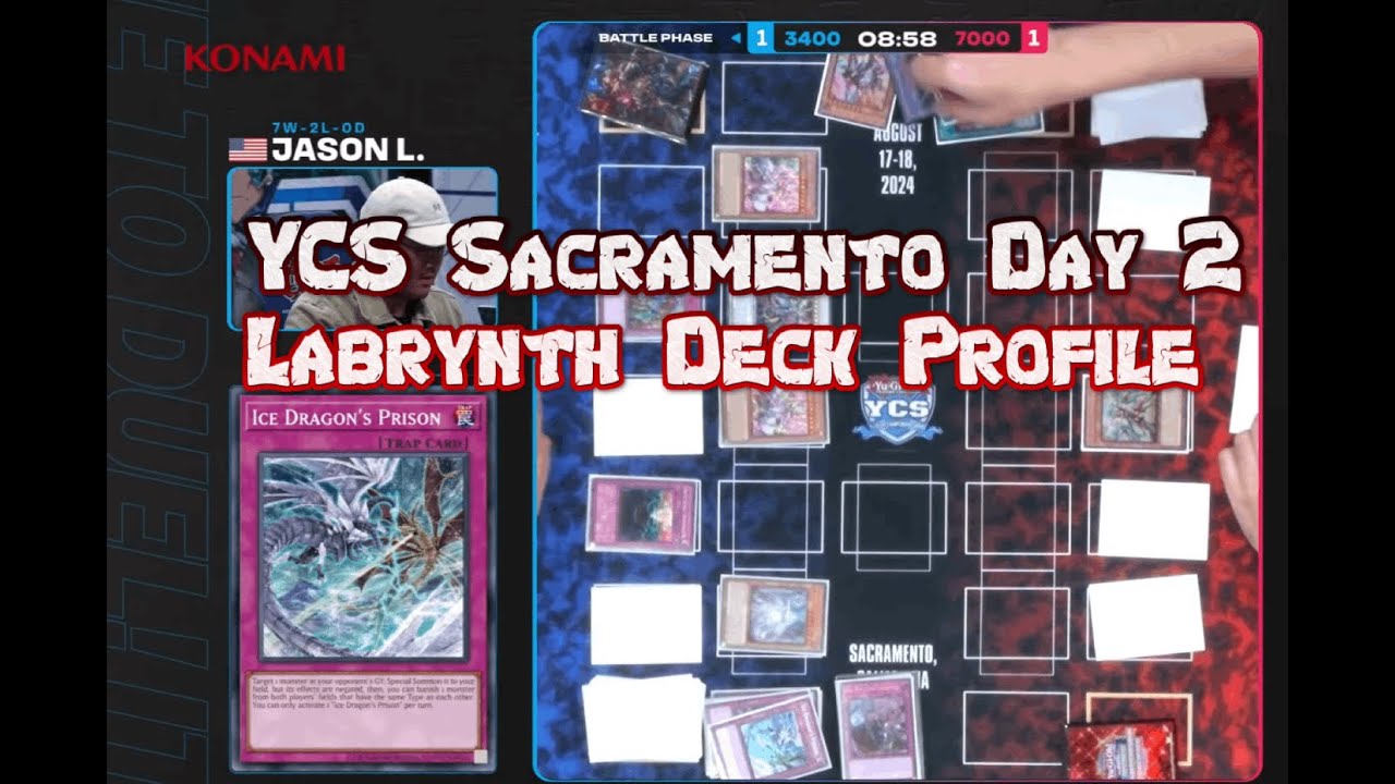 YCS Sacramento Day 2 Feature Match Winner Labrynth Deck Profile (ft. Jason Le)