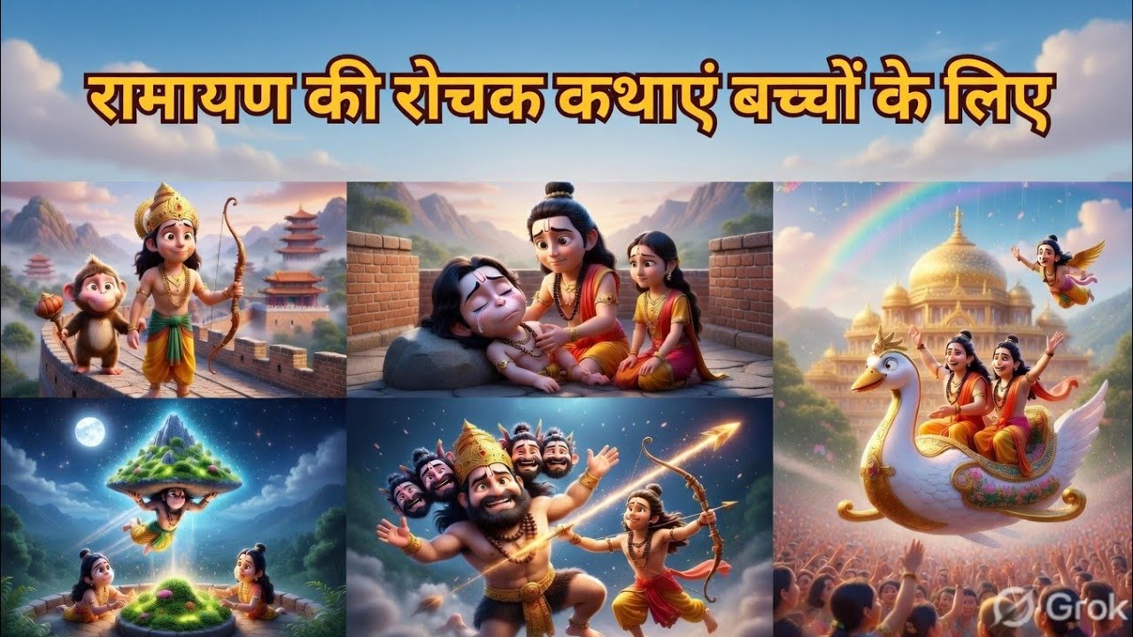 “14 साल बाद राम लौटे” ☺️☺️|| रामायण की रोचक कथाएं