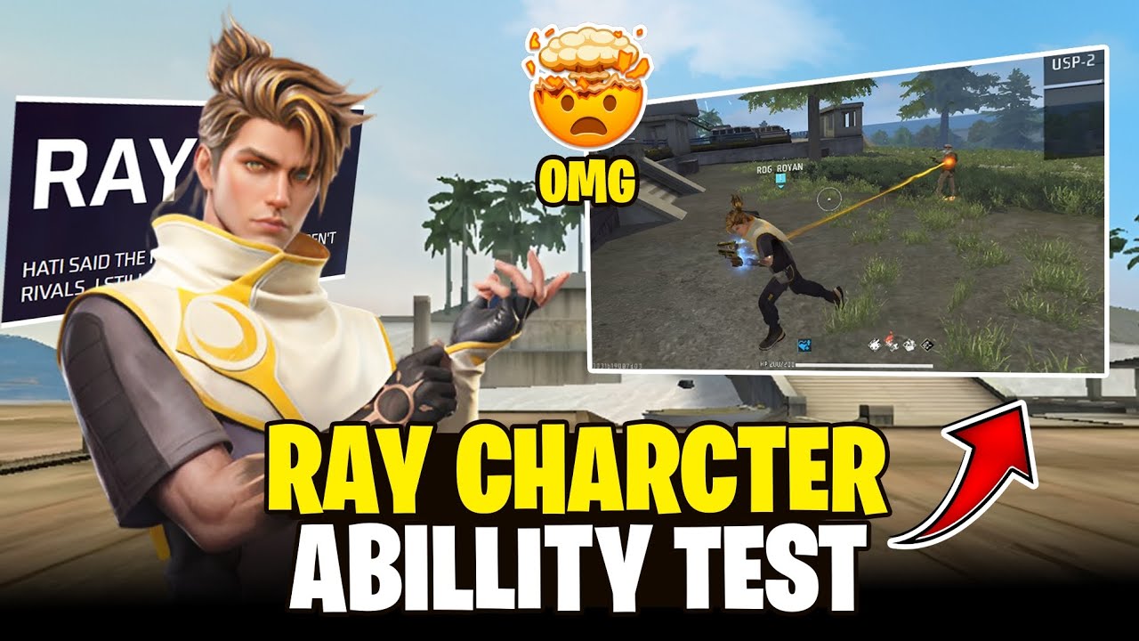 Free Fire New Ray Character Ability Test 💀