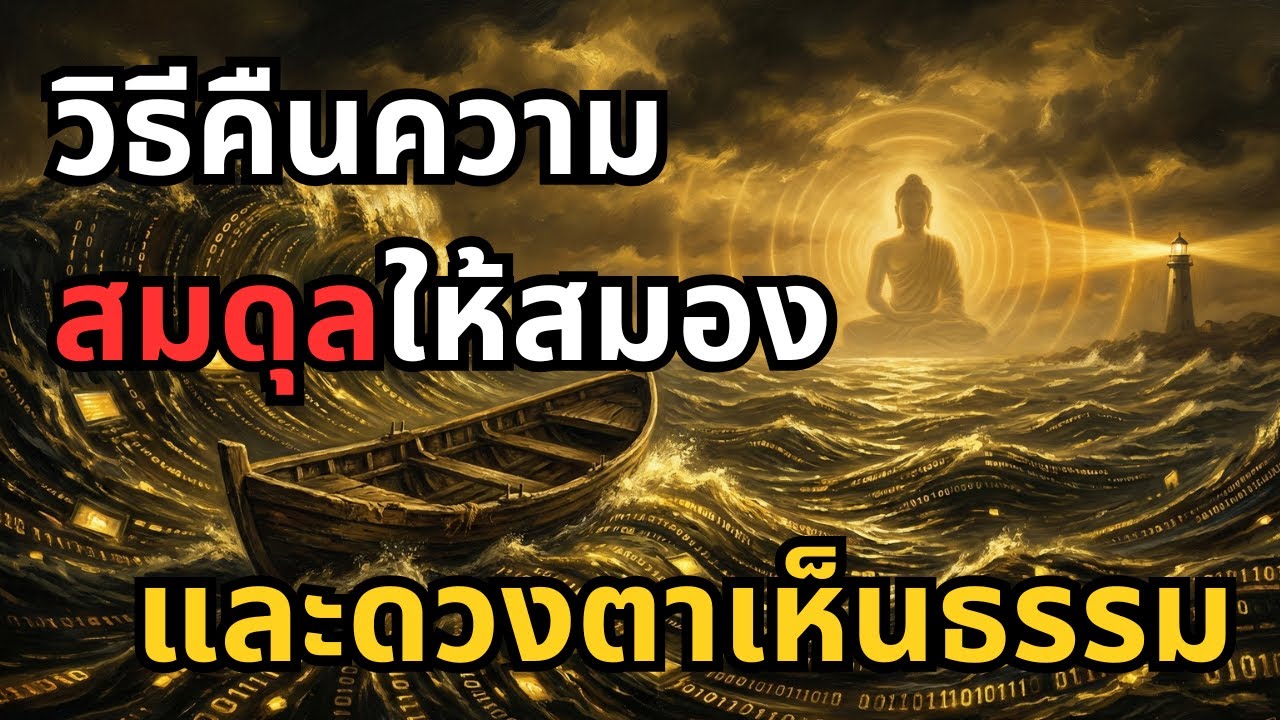 วิธีคืนความสมดุลให้สมอง และดวงตาเห็นธรรม| ความสงบ | สุขภาพจิต | มุมคิดพุทธธรรม