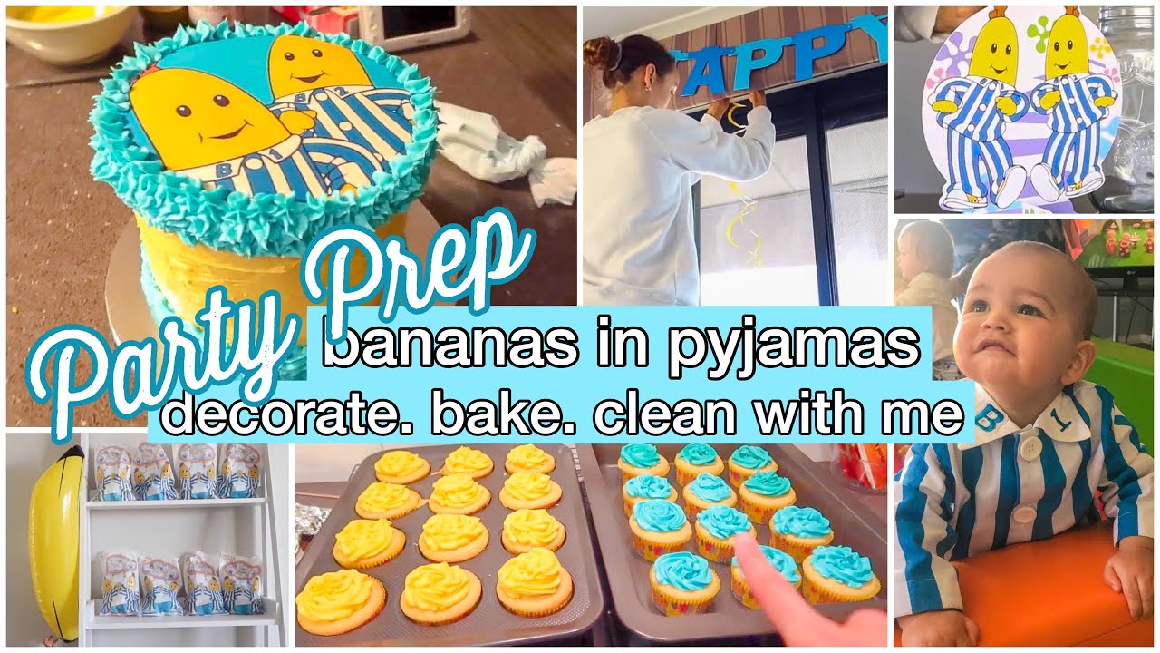 1ST BIRTHDAY PARTY PREP | CLEAN AND DECORATE WITH ME | DIY MUD CAKE HACK