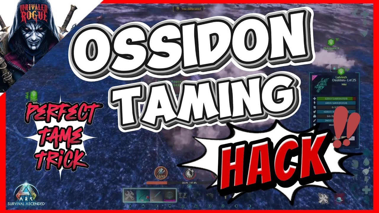 (ИСПРАВЛЕНО) «Секретный трюк для ИДЕАЛЬНОГО укрощения Оссидона в Ark Ascended!»