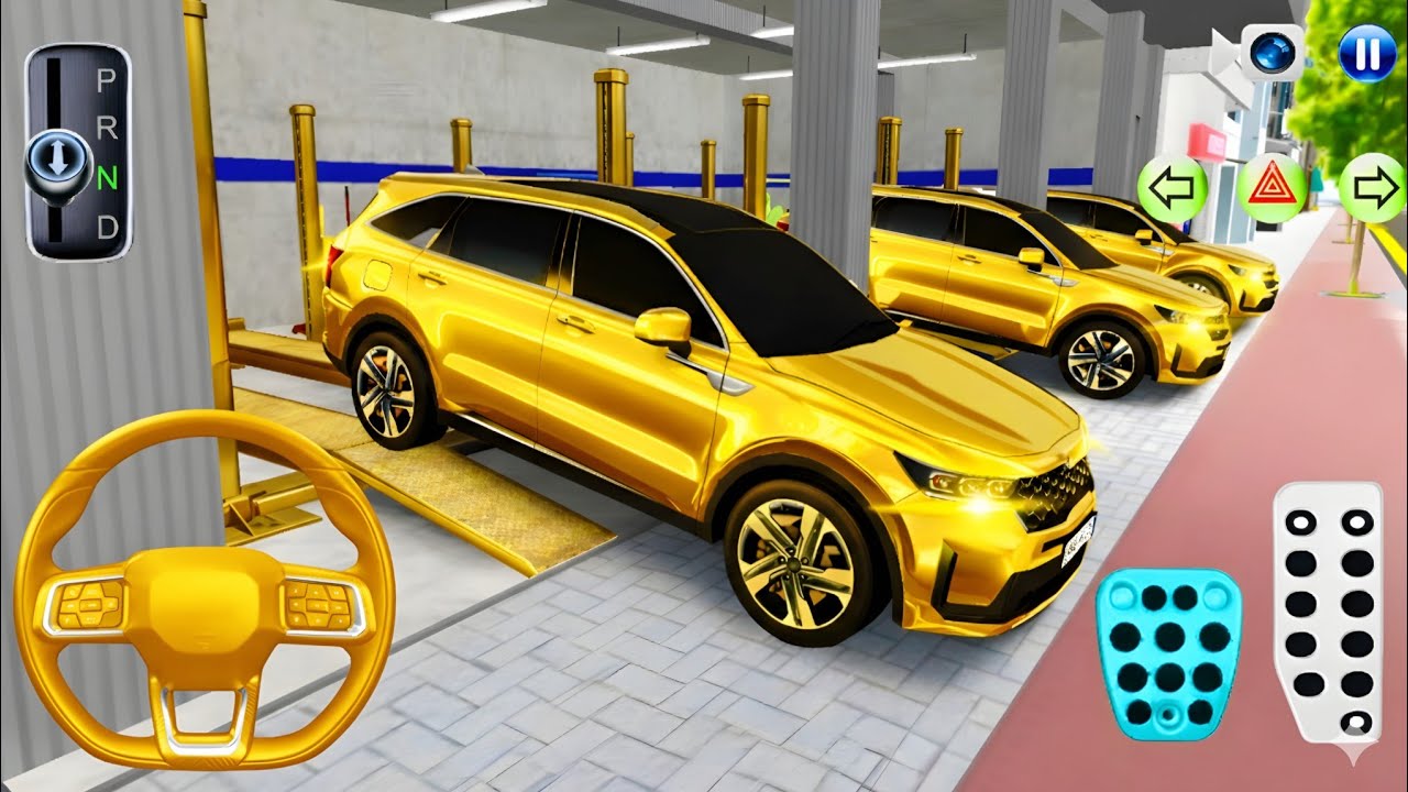 New Golden Kia Sorento 🚗✨ in Auto Repair Shop 🛠️ | 3D Driving Class 2026 | Android & iOS Car Games