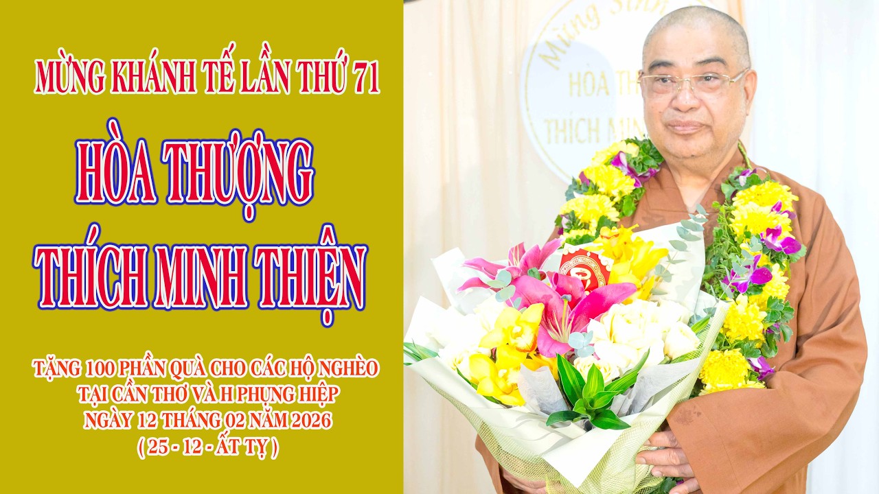 P1 Hòa Thượng Thích Minh Thiện Tặng 50 Phần Quà Cho bà Con Nghèo Q bình Thủy TP Cần Thơ