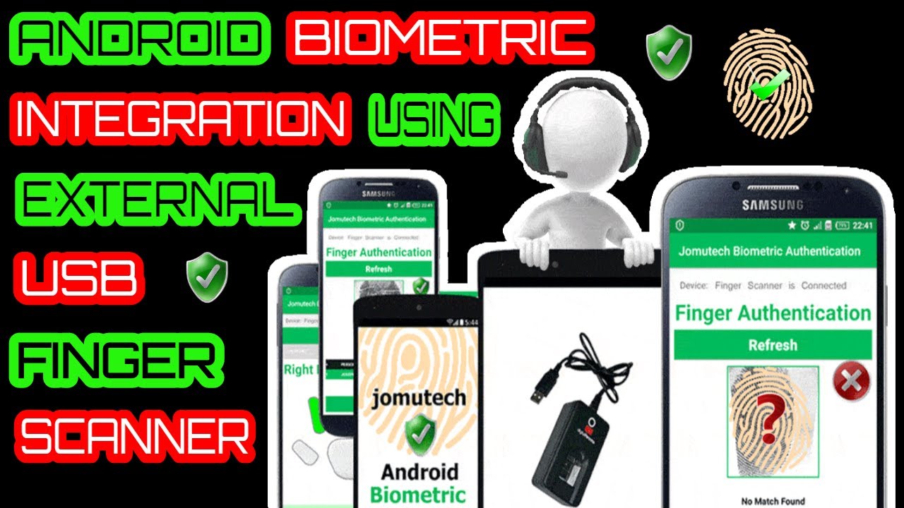Android Biometric integration App DEMO in Java using HID DigitalPersona 4500 Scanner