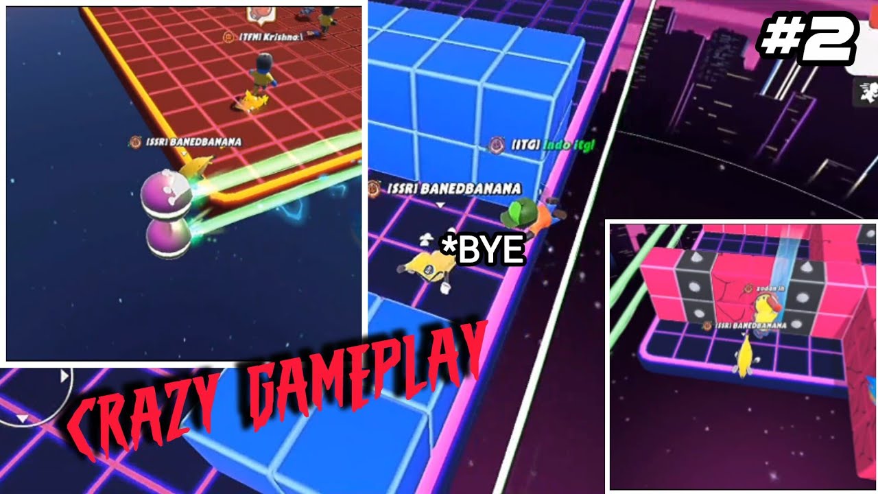 Stumble guys crazy gameplay🥶 || BANEDBANANA in ̶p̶r̶i̶m̶e stumble guys gameplay #2 