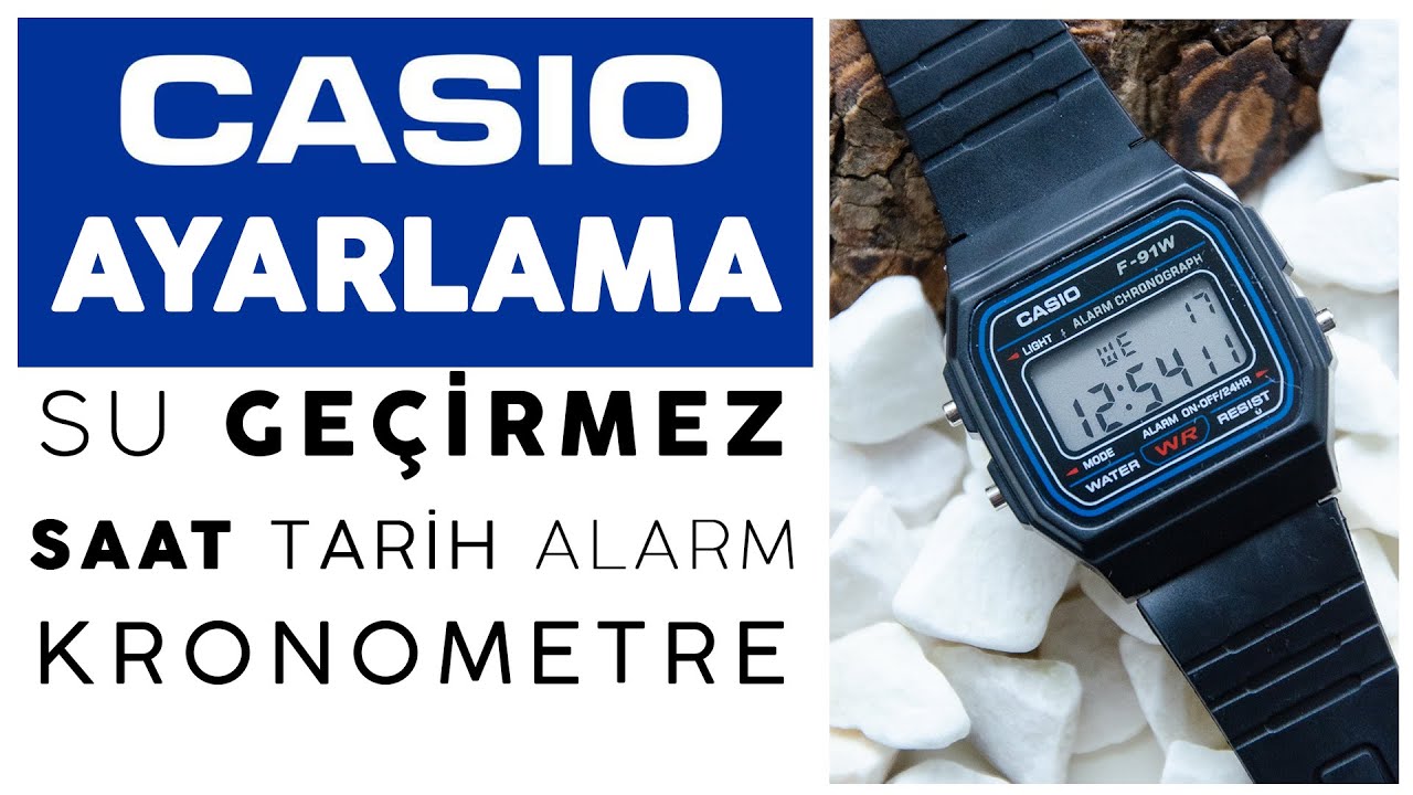 CASİO Saat Ayarlama | Casio F91 Ayarlama, Casio Saat Nasıl Ayarlanır