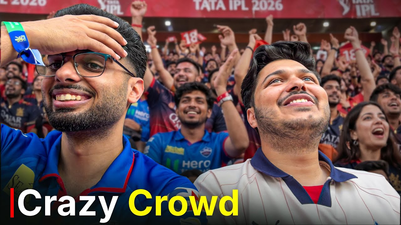  My First Ever Live Match at Chinnaswamy Stadium | The Crowd is Wild | Vlog #95