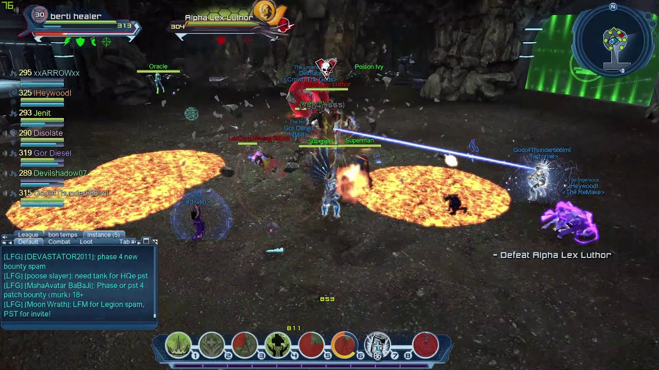 DC Universe Online FBR healer feats run!!