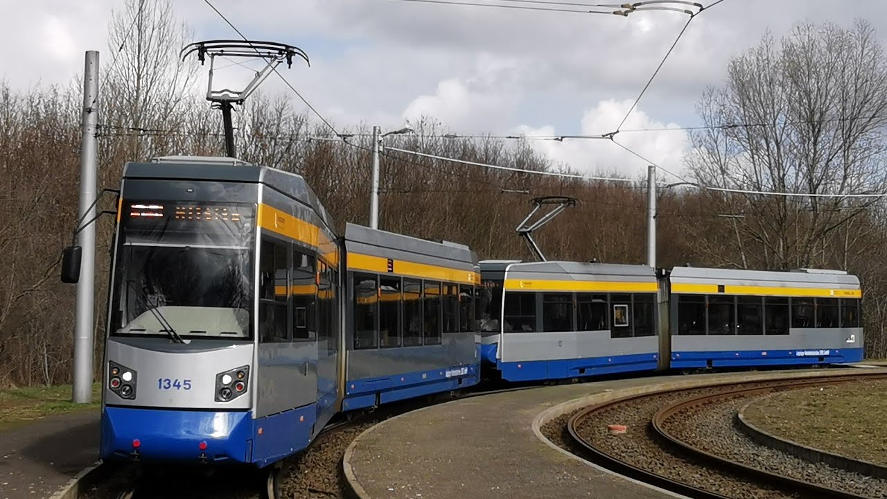 Straßenbahn mitfahrt Leipzig Linie 35