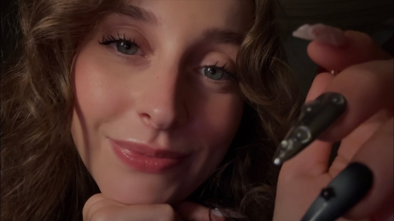 SUPER CLOSE ASMR but it&rsquo;s very lo-fi (whispers, mouth sounds, taps, lens taps, cat purring and more)