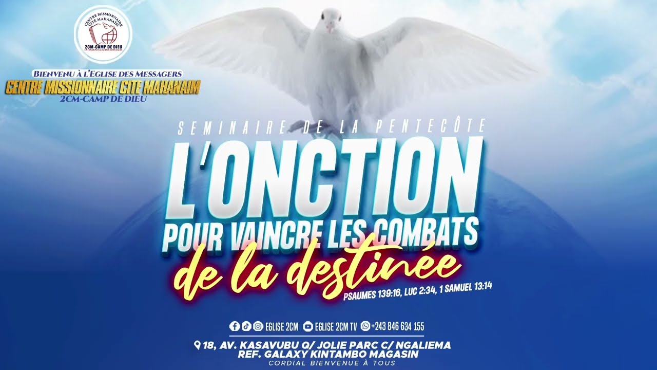 #Jr6 // L'ONCTION POUR VAINCRE LES COMBATS DE LA DESTINÉE // PASTEUR PIÈRRE MUGHANZA