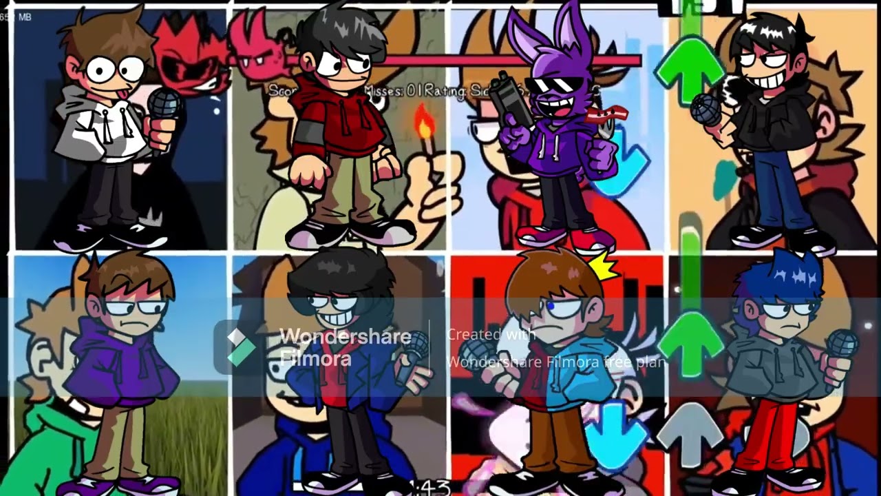tord-off but me and youtubers fnf sings