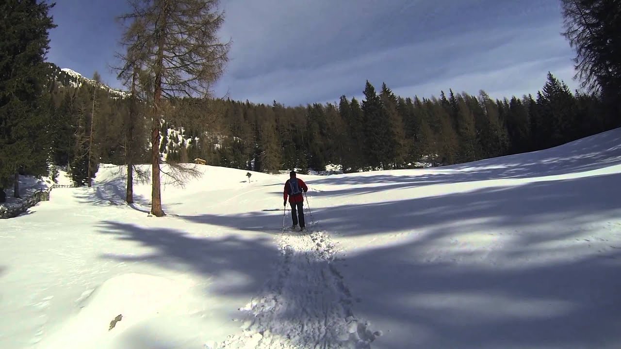 Ciaspole in Val d'Ultimo