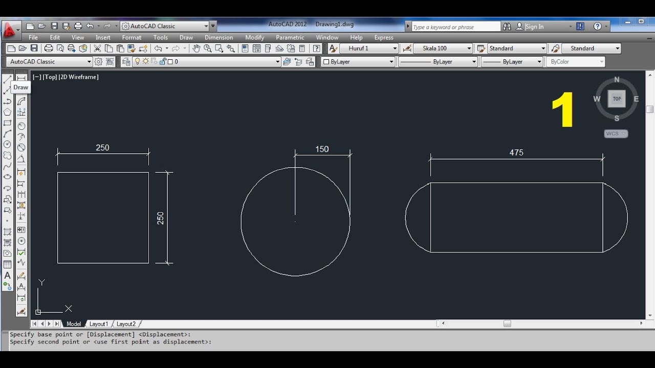 Autocad tutorial untuk pemula ( Belajar Autocad ) PART 1