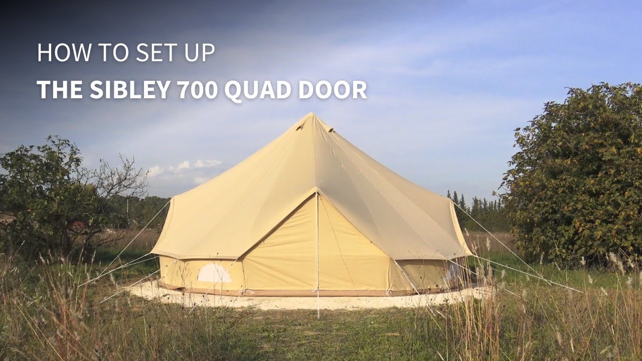 Sibley 700 Quad Door set up | Canvas Tents | CanvasCamp